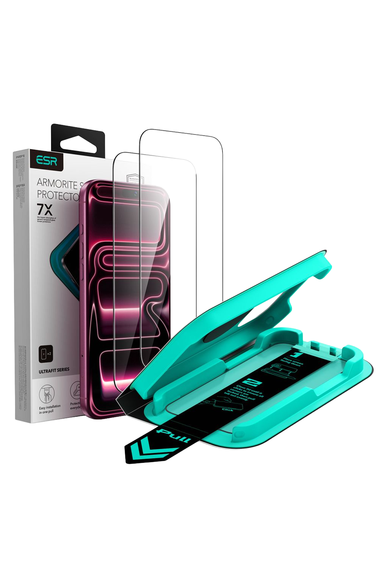 ESR Apple iPhone 18 Pro/17 Pro UltraFit Armorite 2 Adet Cam Ekran Koruyucu